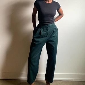 Vintage 90s forest green high waist